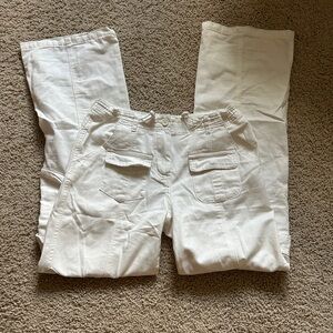 Brandy Melville White Cargo Pants